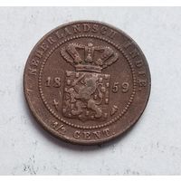 Голландская Ост-Индия 1/2 цента, 1859 3-5-8