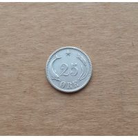 Дания, 25 эре 1900 г., серебро 0.600, Кристиан IX (1863-1906)