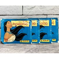 4 пакетика с наклейками panini Покахонтас