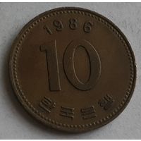 Южная Корея 10 вон, 1986 (2-4-46)