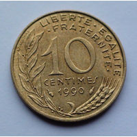 Франция 10 сантимов. 1990