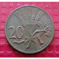 Чехословакия 20 геллеров 1949 г. #40183