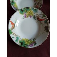 Тарелки 4 шт Buckingham Porcelain Виноград 20,5 см одним лотом