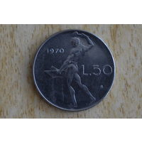 Италия 50 лир 1970