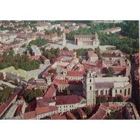 Открытка Вильнюс Панорама Старого города 1981г.