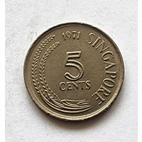 Сингапур 5 центов, 1971