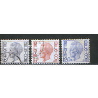 3 марки из серии 1971-80 гг. Бельгия "Король Бодуэн"