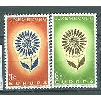 Люксембург 1964 Michel 697 - 698  Европа СЕРТ Европа СЕПТ Цветы