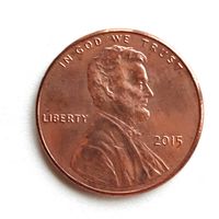 США. 1 цент 2015 г.