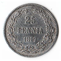 25 пенни 1899 год  _состояние VF