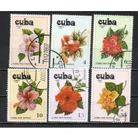 Цветы  Куба 1978 год серия из 6 марок