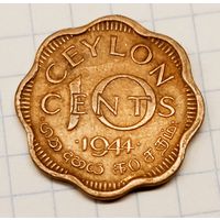Цейлон 10 центов 1944г. km118