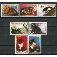 Экваториальная Гвинея - 1978г. - Кошки - полная серия, MNH [Mi 1394-1400] - 7 марок