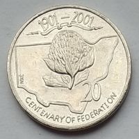 Австралия 20 центов 2001 г. Новый Южный Уэльс