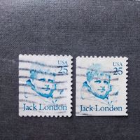 Марки США 1986-1991 год  Джек Лондон
