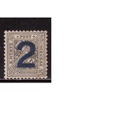 Германия(Вюртемберг)-1919,(Мих.257)   *  ,   Служебные марки,Надп.(2)
