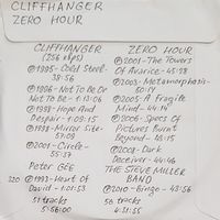 CD MP3 дискография CLIFFHANGER, ZERO HOUR на 2 CD