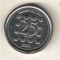 Ливан 25 ливр 2002
