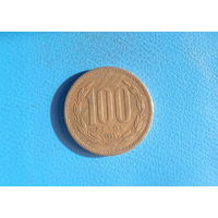 Чили 100 песо 1995 год герб большая монета