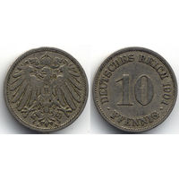 10 пфеннигов 1901 A, Германия, Берлин