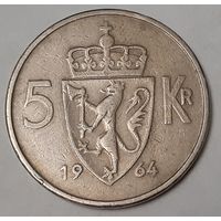 Норвегия 5 крон, 1964 (4-8-8)