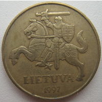 Литва 50 центов 1997 г. Цена за 1 шт.