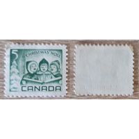 Канада 1967 Рождество. 5С. Без полос люминофора.