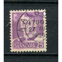 Дания - 1955 - Король Фредерик IX - [Mi. 355] - полная серия - 1 марка. Гашеная.  (Лот 19BA)