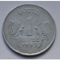 Индия 1 рупия, 1993 г.