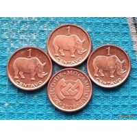 Мозамбик 1 цент, UNC. Носорог. Новогодняя ликвидация!