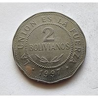 Боливия 2 боливиано, 1997