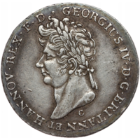 Ганновер 2/3 талера, 1827, Георг IV