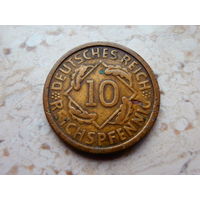 10 пфеннигов 1924 A Германия.