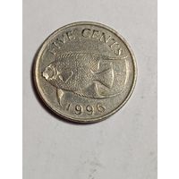 Бермуды 5 цент 1996 года .