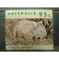 Австралия 1992 Вомбат Михель-1,1 евро гаш концевая