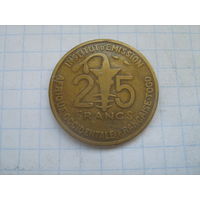 Того Французская  Западная Африка  25 франков 1957г.km9