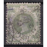 414. Великобритания. Виктория. 1Sh. 1887 г. Стандарт. St.Gib.#211.