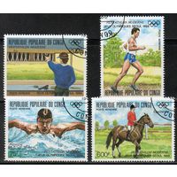 Спорт Конго 1988 год серия из 4 марок