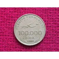Турция 100000 лир 2000 г.