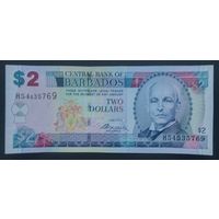 2 доллара 2012 года - Барбадос - UNC