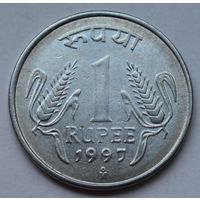 Индия, 1 рупия 1997 г.