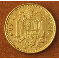 Испания 1 песета (peseta) 1975 (в звездочке 78)