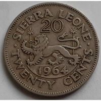 Сьерра-Леоне 20 центов, 1964 (14-13-19)