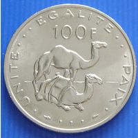 Джибути. 100 франков 1977 год  КМ#26