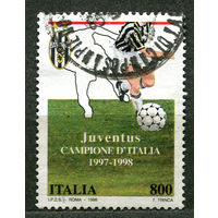 Ювентус - чемпионы Италии. Футбол. Италия. 1998. Полная серия 1 марка
