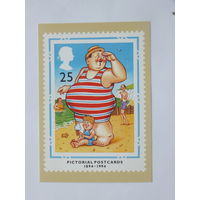 Юмор открытка Англия 1994  10х15 см