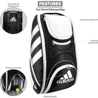 Adidas теннисная сумка для 12 ракеток Tour Tennis 12 Racquet Bag черно-белая