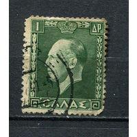 Греция - 1937 - Король Георг II 1Dr - [Mi.390] - 1 марка. Гашеная.  (Лот 31Ei)-T5P19