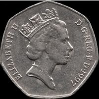 Великобритания 50 пенсов 1997 г. КМ#940.2 (4-11)
