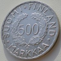 Финляндия, 500 марок 1952, серебро